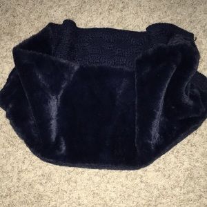 COUTURE GEMS infinity scarf faux fur